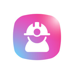 Wall Mural - Engineer - Mobile App Icon