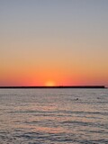 Fototapeta Zachód słońca - sunset over the sea