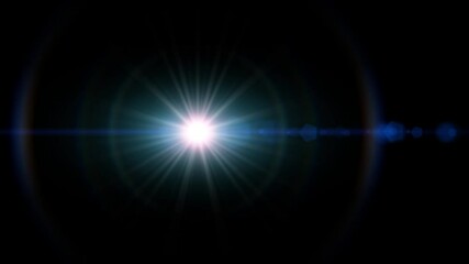 Wall Mural - broadcast light flares animation loop