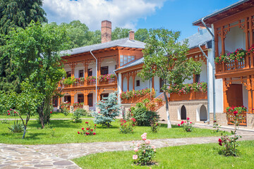 Wall Mural - Summer monastery courtyard