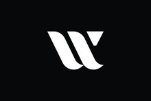 WV Logo Letter Design On Luxury Background. Logo Monogram Initials Letter Concept. WV Icon Logo Design. Elegant And Professional Letter Icon Design On Black Background. W V WV