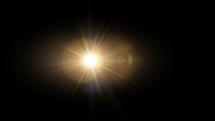 Wall Mural - moving yellow flare light explosion