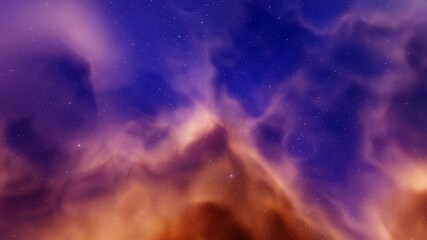 Wall Mural - red-violet nebula in outer space, horsehead nebula, unusual colorful nebula in a distant galaxy, red