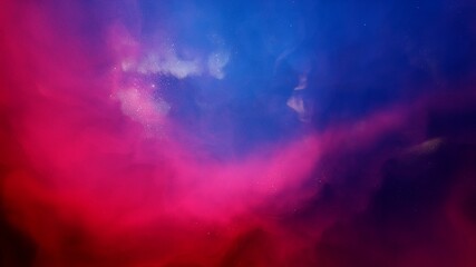 Wall Mural - red-violet nebula in outer space, horsehead nebula, unusual colorful nebula in a distant galaxy, red