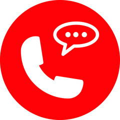 Sticker - Talk on phone icon for any purpose mobile app presentation website