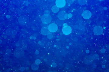abstract blue bokeh created by water background