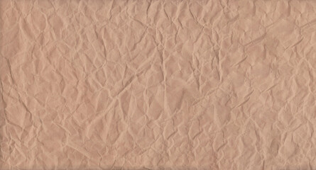 Sticker - Crumpled brown paper of texture background.