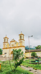 Wall Mural - Church in a small town in Intibuca Honduras