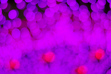 Defocused pink abstract christmas background