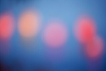 Wall Mural - Blurred colorful bokeh lights in the night