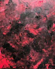 Wall Mural - Abstract acrylic multi color painting on canvas frames, blurred focus for texture background