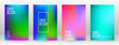© Сашка Шаргаева - Pastel Soft. Rainbow Gradient Set Color Background