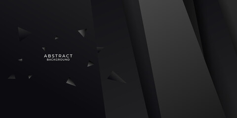 abstract metallic dark shiny color black frame layout modern tech design vector template background 