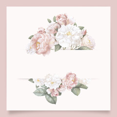  Blank elegant floral frame design