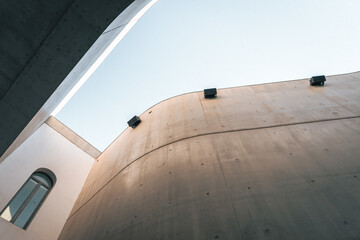 Wall Mural - R, ITALY - Sep 01, 2020: The curvy shape of MAXXI in Rome