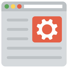 Wall Mural - 
Flat icon design of web layouts
