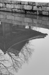 Canvas Print - Winter look of Changdeokgung Palace gardens