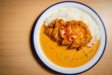 japan fried chicken and curry rice