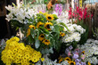 © epovdima - Flower shop showcase with fresh flowers and decorative sunflowers