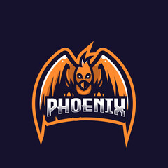 Wall Mural - Phoenix e-sport logo emblem design