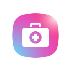 Canvas Print - First Aid - Mobile App Icon