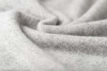 Light Grey Luxury Pure Cashmere Texture As  Background