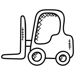 Poster - 
A forklift is used to lift and move materials over short distance
