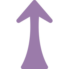 Sticker - 
A curved arrow showing upward indication or direction
