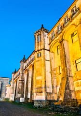 Poster - Walls of the University of Coimbra in the evening in Portugal