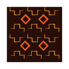 Wall Mural - ethnic handmade ornament geometric and abstract textile