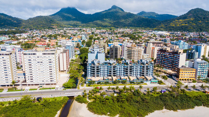 Wall Mural - Matinhos - PR. Aerial view of the city of Matinhos, Paraná, Brazil