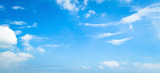 Wall Mural - international day of clean air for blue skies concept: abstract white cloud and blue sky in sunny da