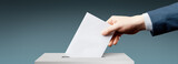 Fototapeta  - Vote on democratic elections, referendum. Make right choice.