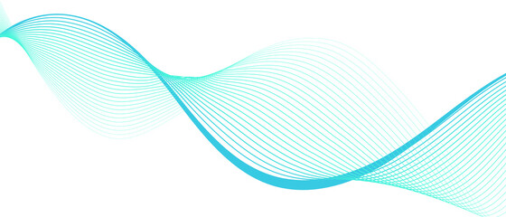 abstract smooth curved lines design element technological background with a line in the form of a wa