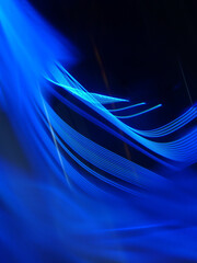 Poster - Abstract background with progressive rhythmic light trails