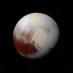 Wall Mural - view of planet pluto. elements of this image furnished by nasa.