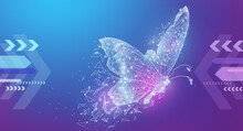 Creative Butterfly Effect Background Image, Illustration Background, Illustration Rendering