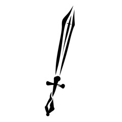 Wall Mural - sword with a cross, a weapon for spiritual battle