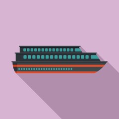 Poster - Tourism cruise icon. Flat illustration of tourism cruise vector icon for web design