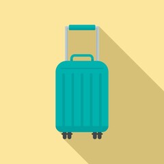 Sticker - Cruise travel bag icon. Flat illustration of cruise travel bag vector icon for web design