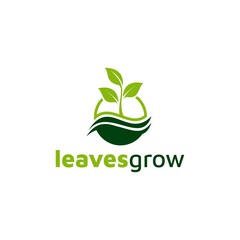 Creative Leaf Concept Logo Design Template. Vector illustration