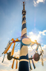 Wall Mural - typical bavarian maypole