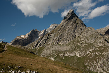 the majestic Aiguille Doran which overlooks the hiker on his way to the Col de Chaviere