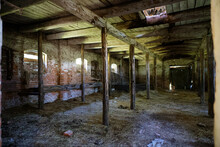 Interior Of An Old Stable Horse Stall