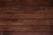 © romeof - Vintage brown wood background texture with knots and nail holes. Old painted wood wall. Brown abstract background. Vintage wooden dark horizontal boards. Front view with copy space
