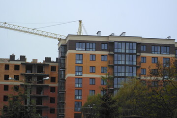 Canvas Print - building under construction