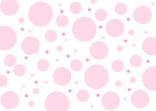 Seamless Pattern With Pink Polka Dots