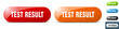 © Aquir - test result button. key. sign. push button set