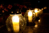 Fototapeta  - Cemetery candles