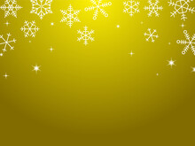 Snowflake Yellow Background Material.